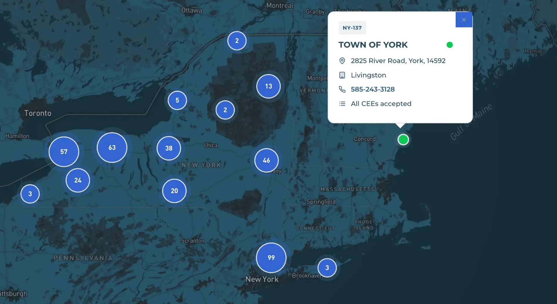 RLG Collection Points Map